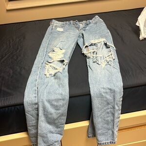 aeropostale 90’s baggy ripped jeans. size - 00